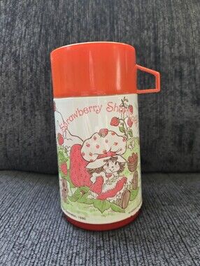 Vintage Aladdin STRAWBERRY SHORTCAKE Thermos Only American Greetings Corp 1980